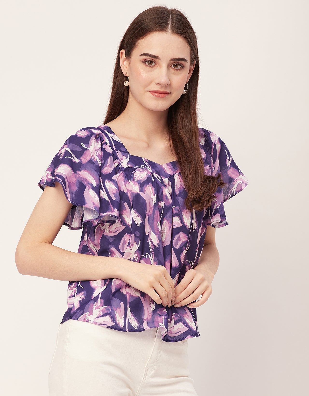 Sweetheart Neck Flutter