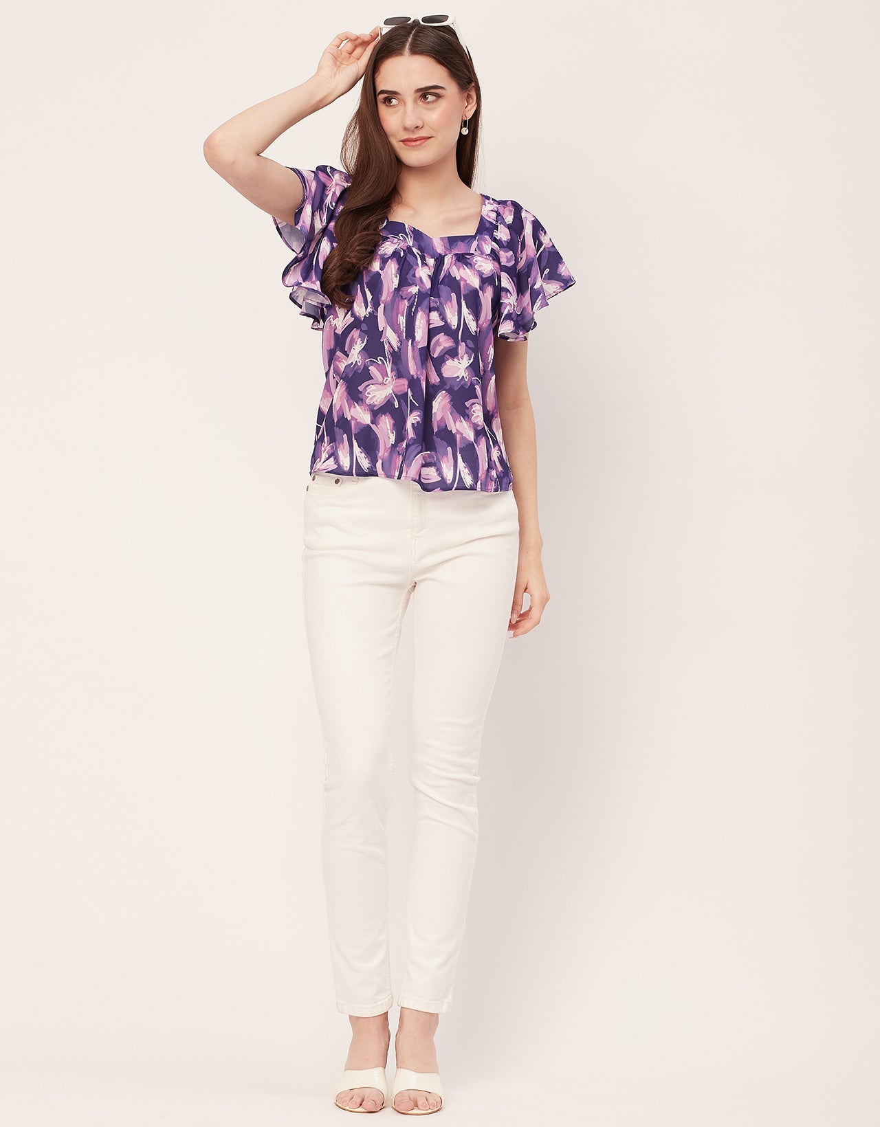 Sweetheart Neck Flutter