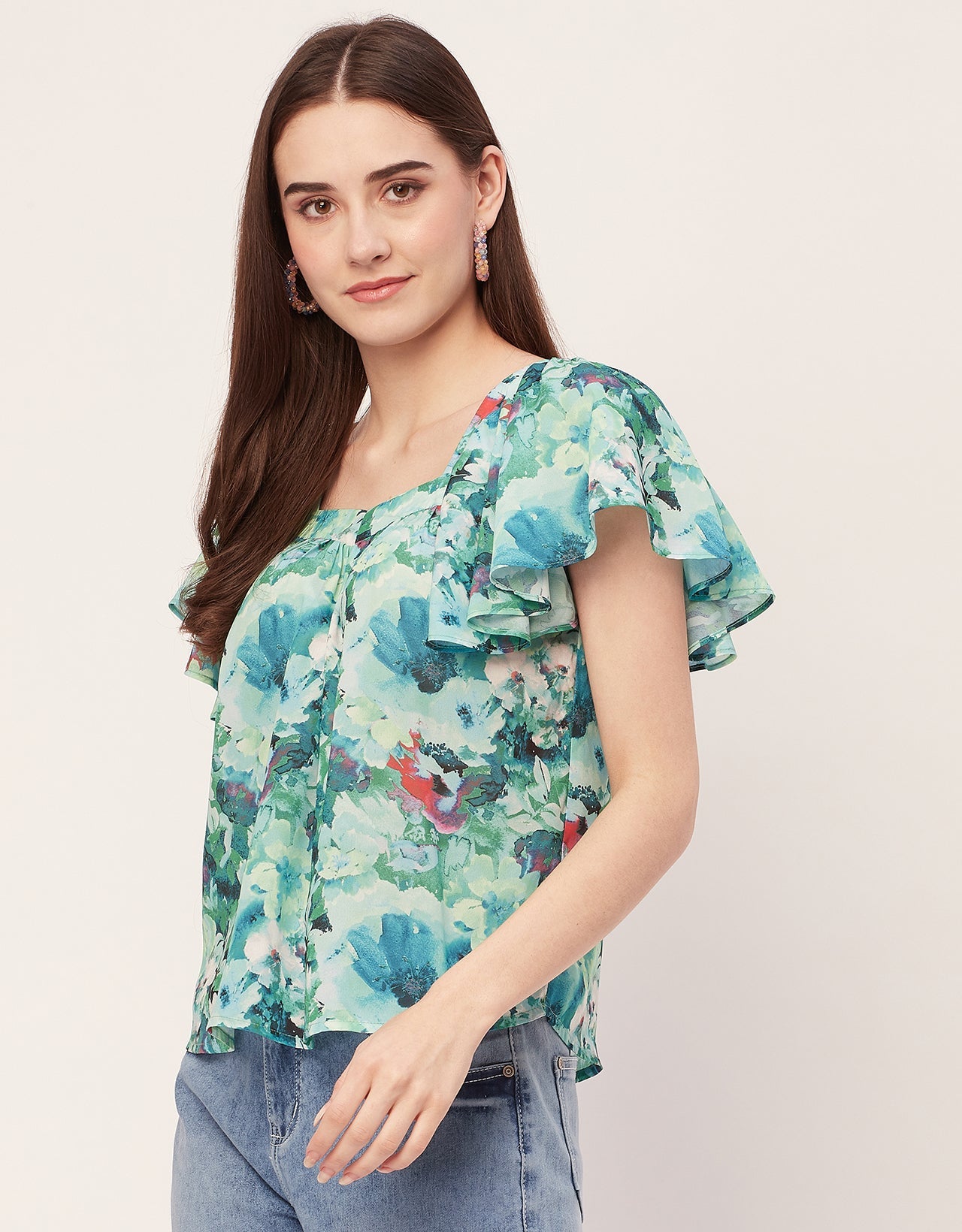 Sweetheart Neck Flutter