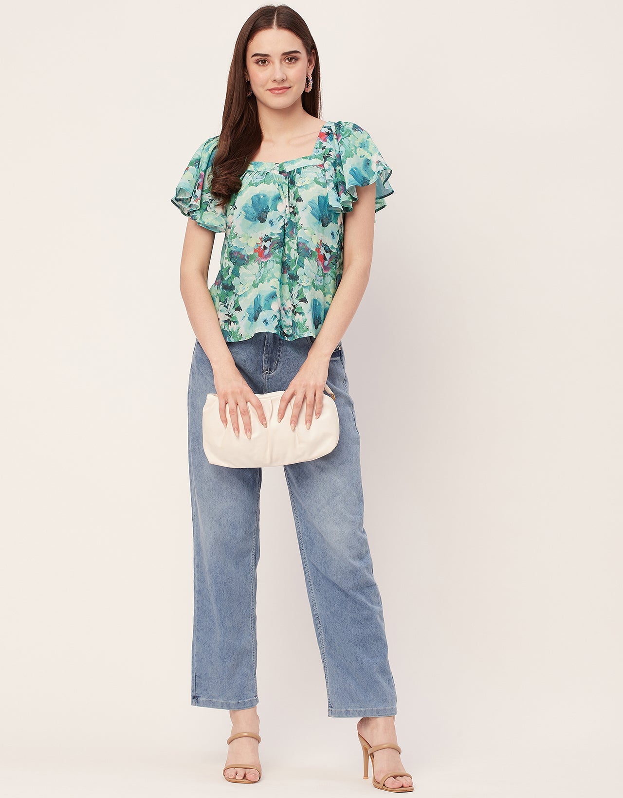 Sweetheart Neck Flutter