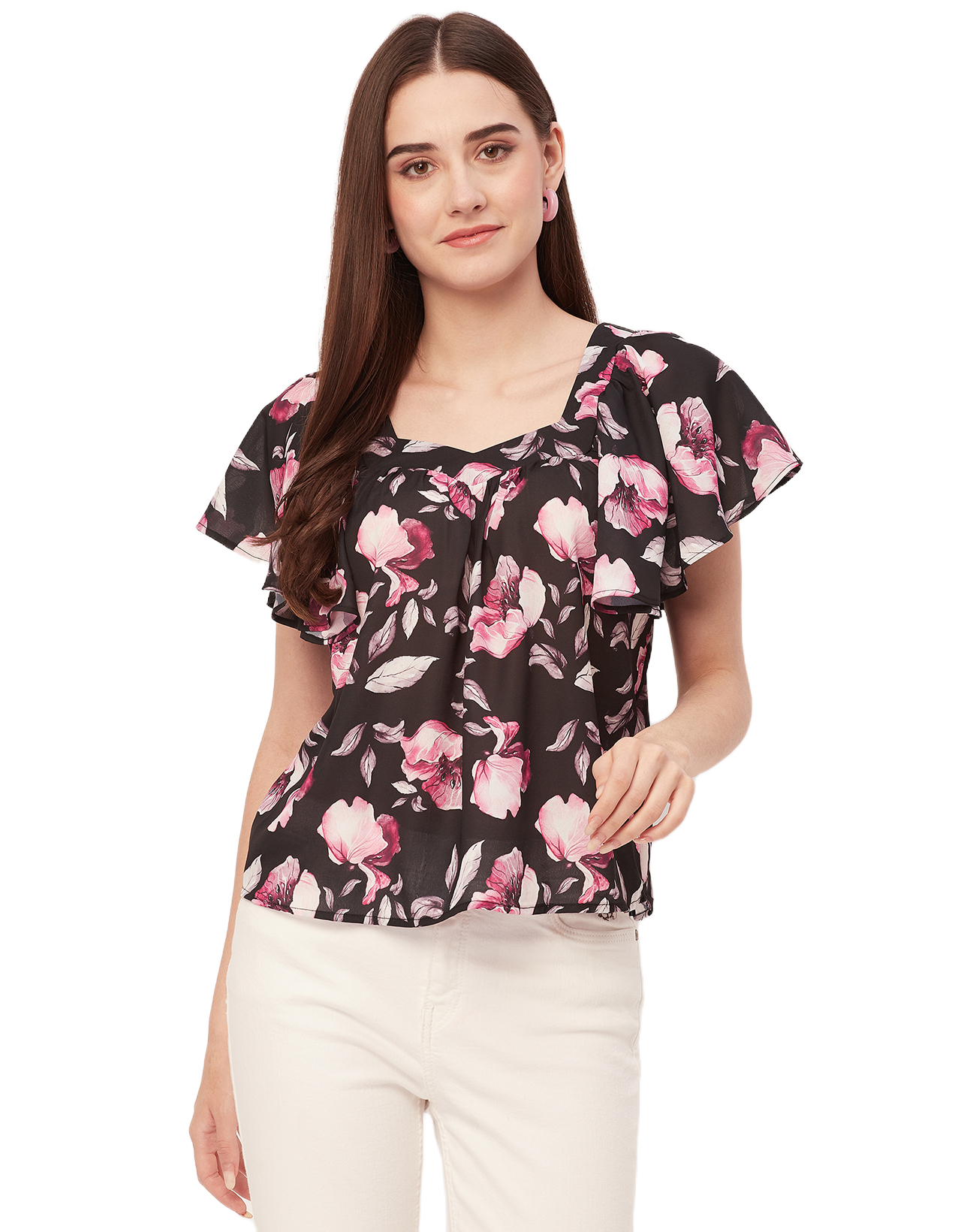 Sweetheart Neck Flutter