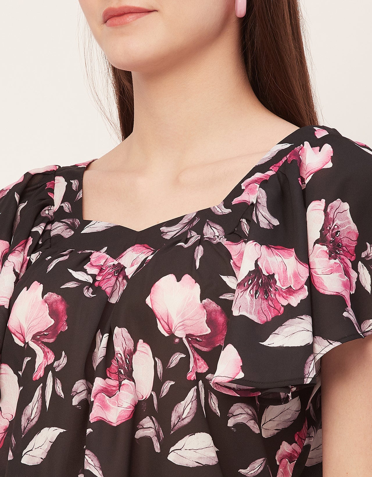 Sweetheart Neck Flutter