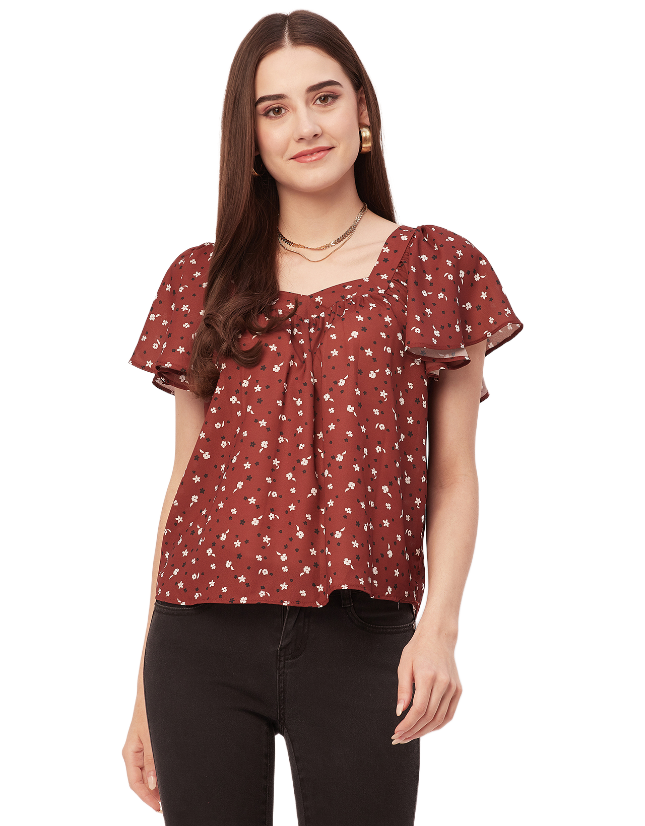 Sweetheart Neck Flutter