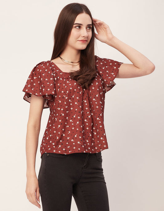 Sweetheart Neck Flutter