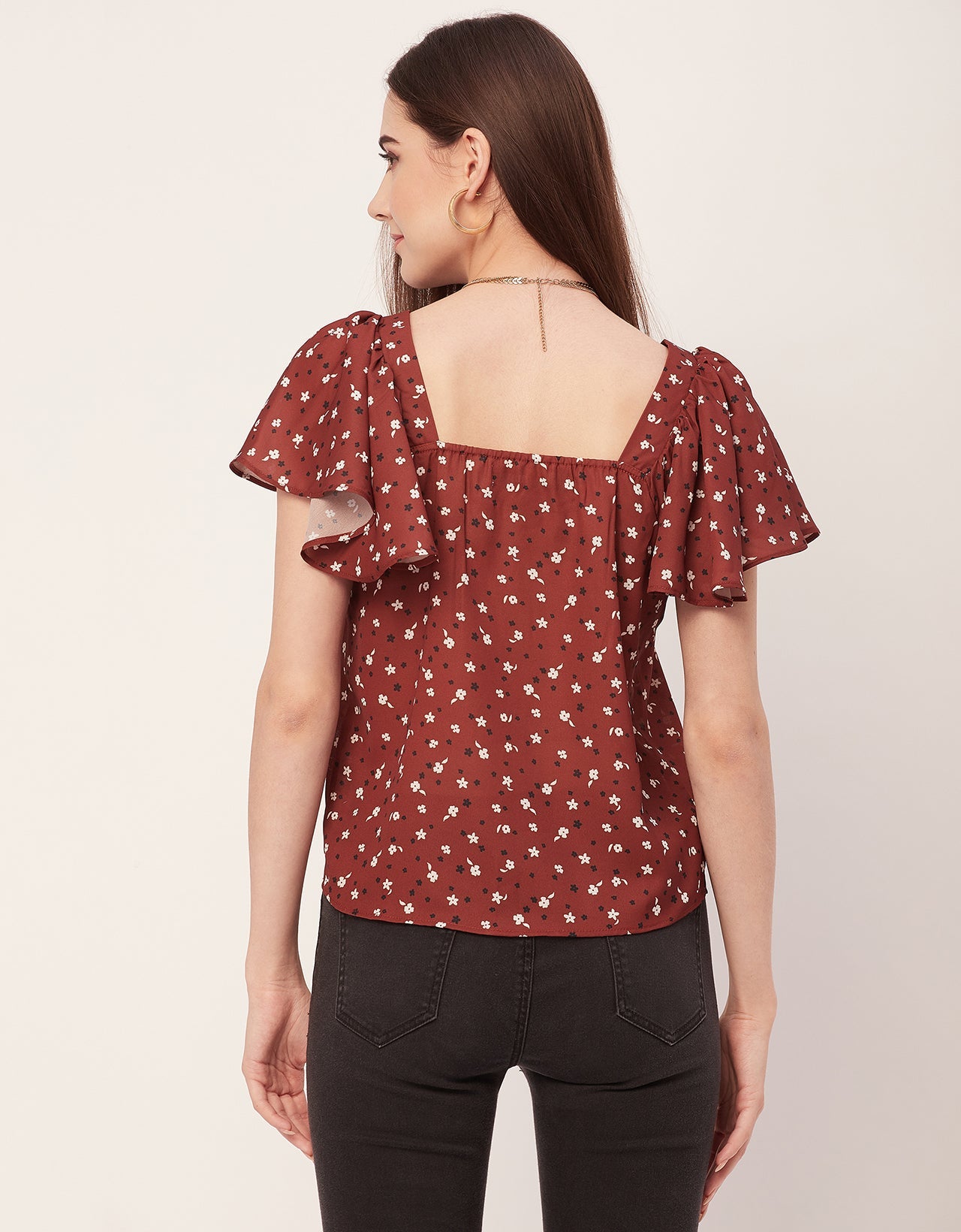 Sweetheart Neck Flutter