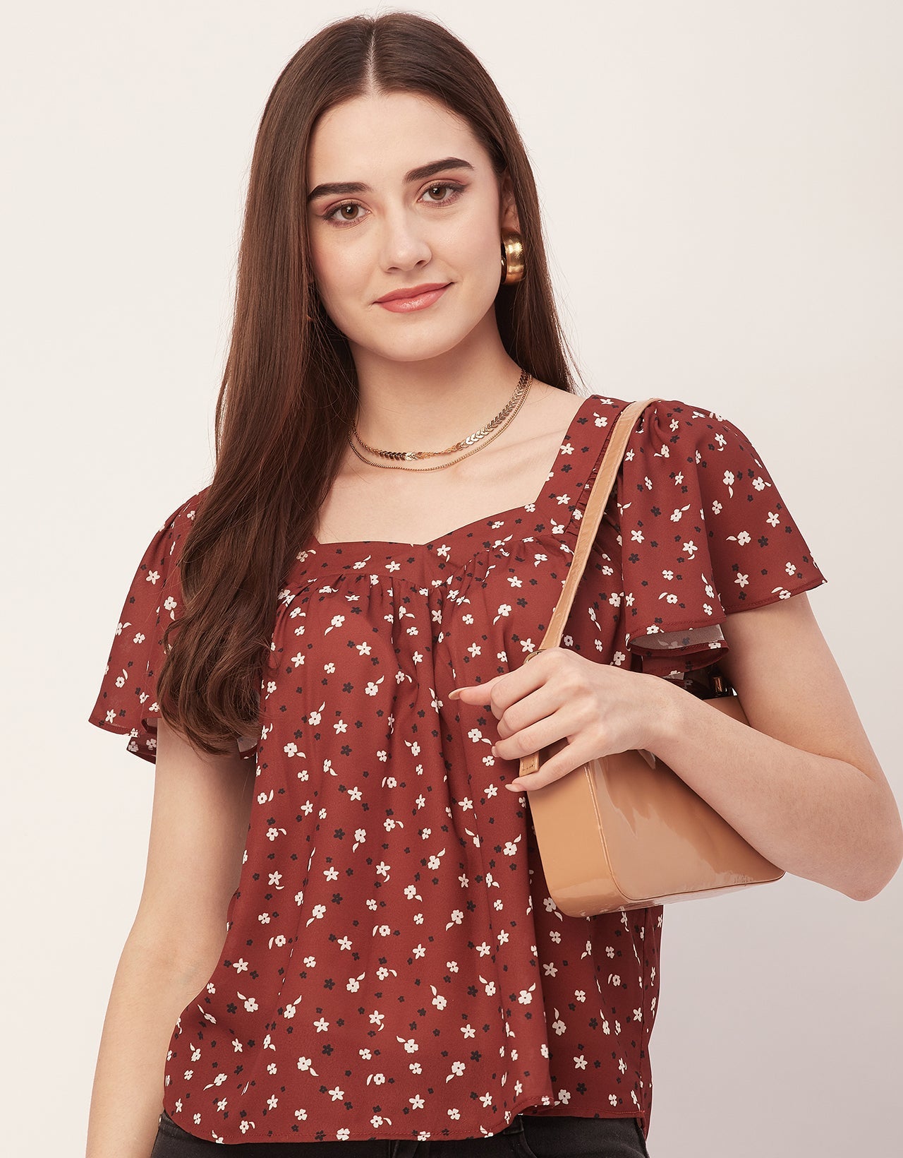 Sweetheart Neck Flutter