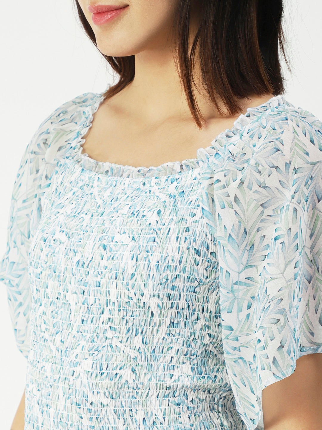 Printed Flotter Sleeve Top