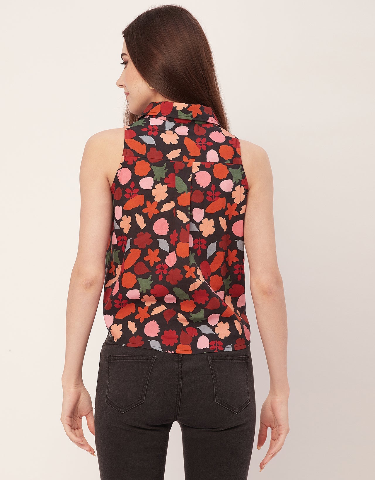 Sleeveless Cotton Shirt