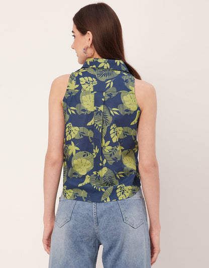 Sleeveless Cotton Shirt