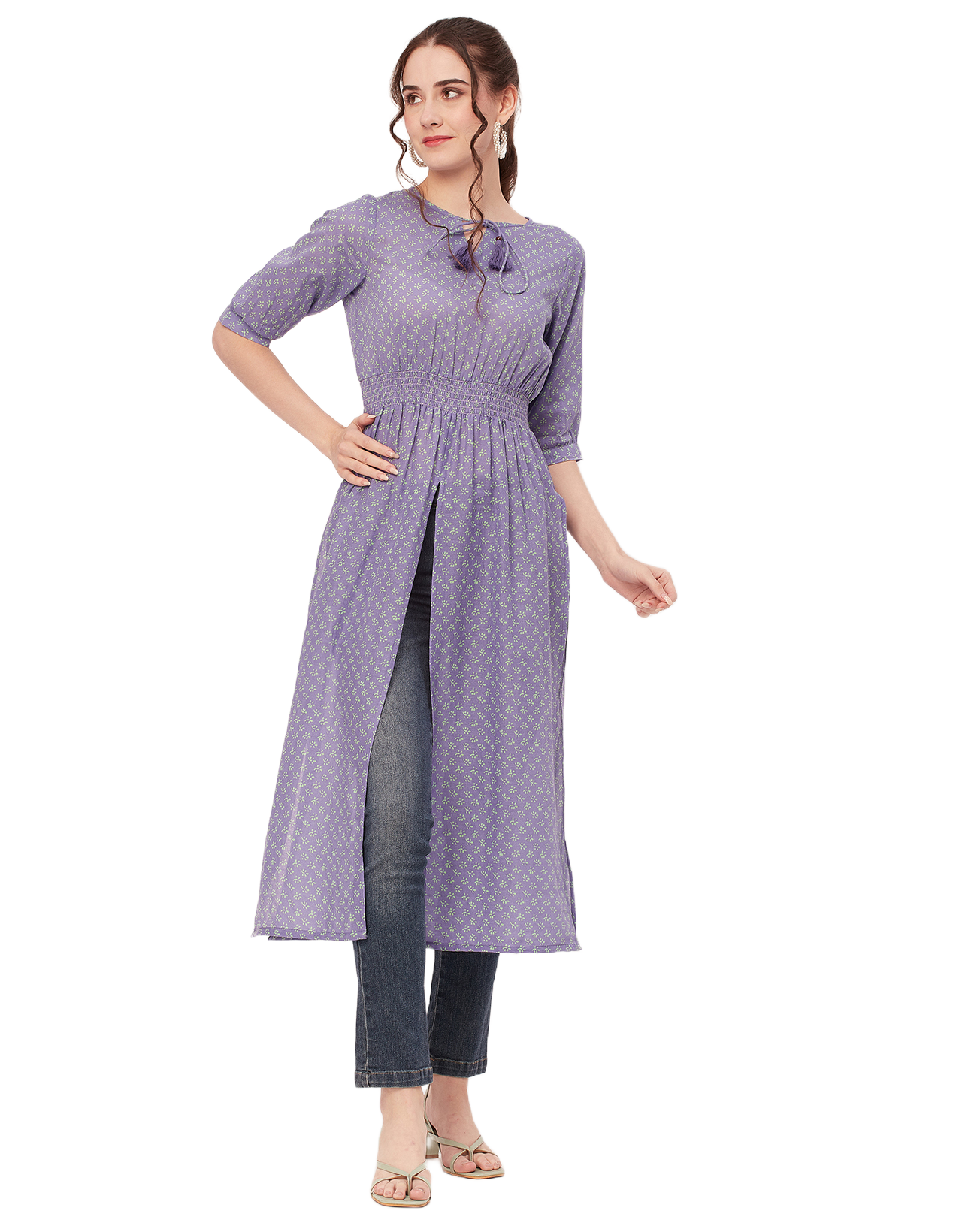 Long Slit Cotton Tunic
