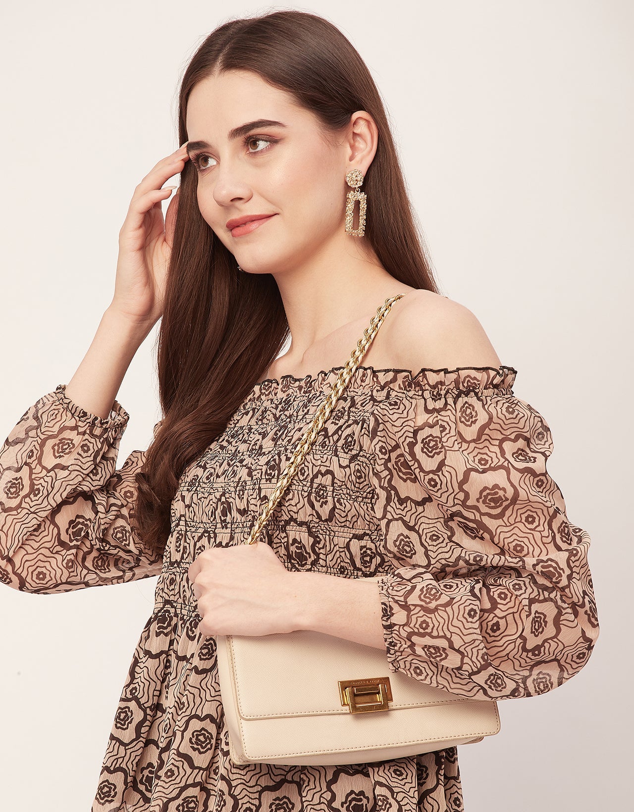 Off-Shoulder Smocked Top