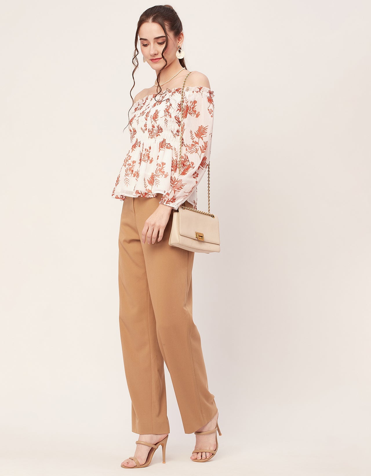 Off-Shoulder Smocked Top