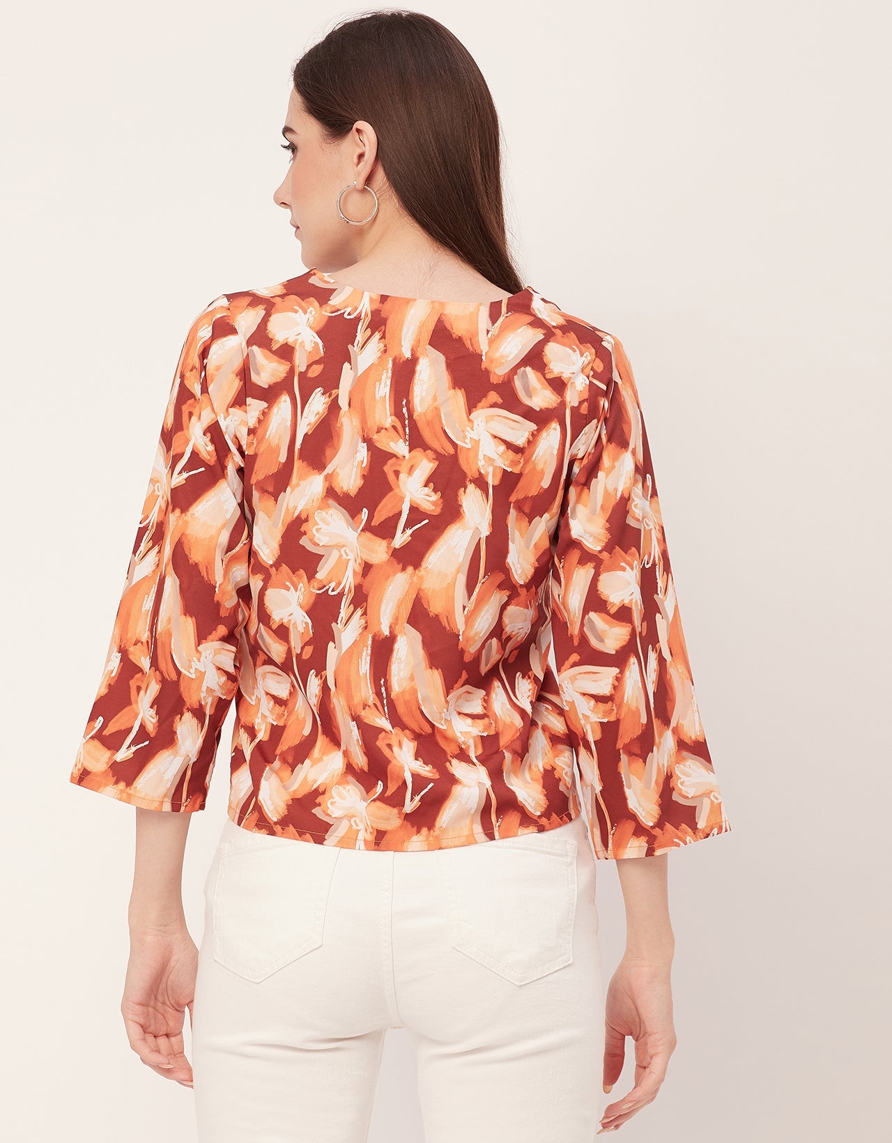 V-Neck Quarter Sleeve Top