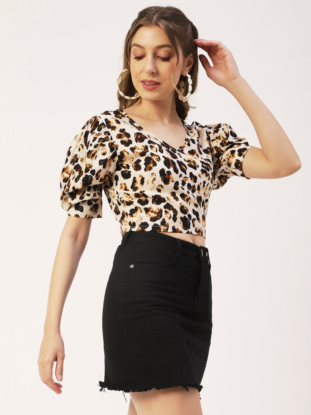 Viscose Rayon V-Neck Top