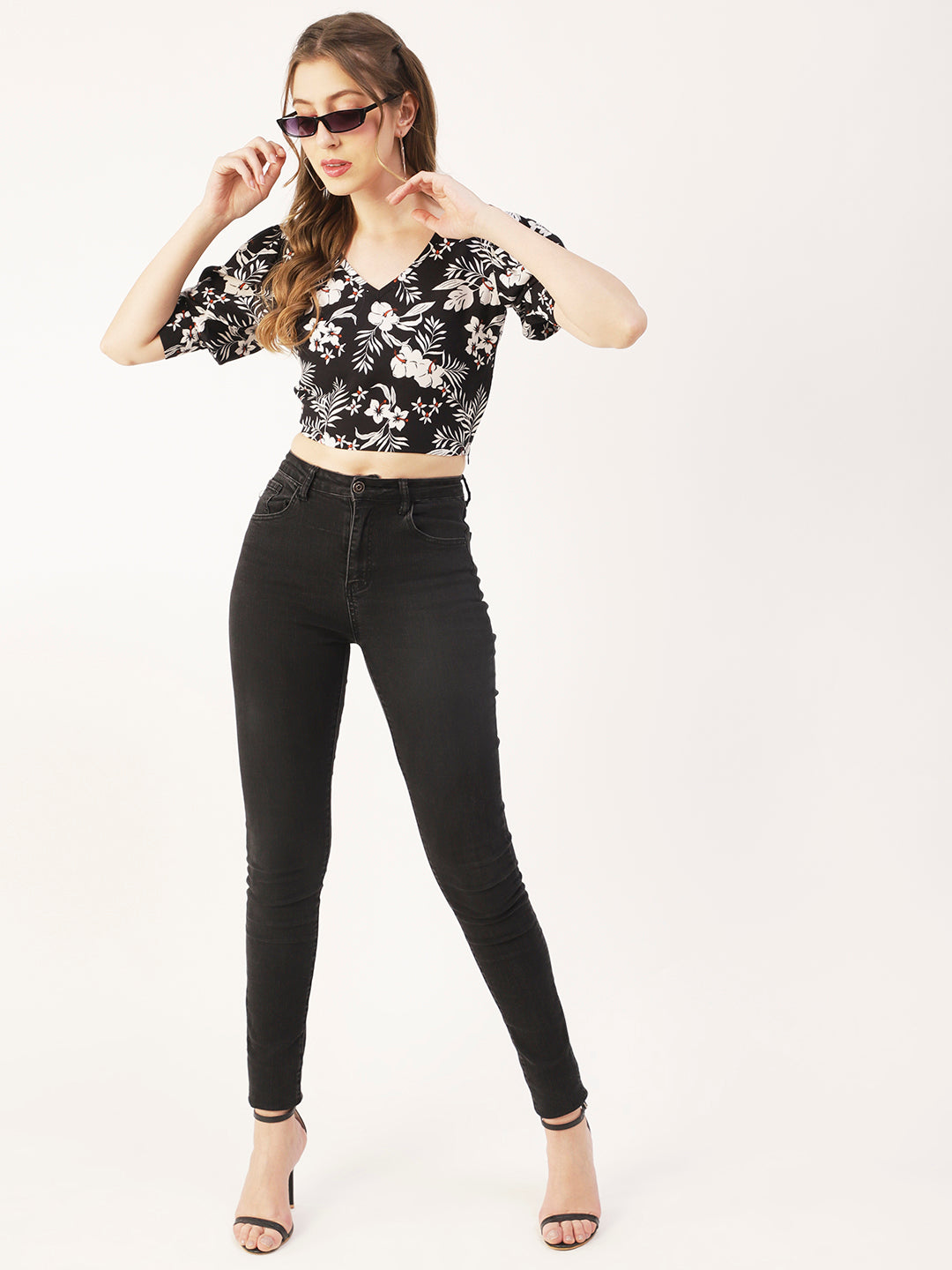 Viscose Rayon V-Neck Top