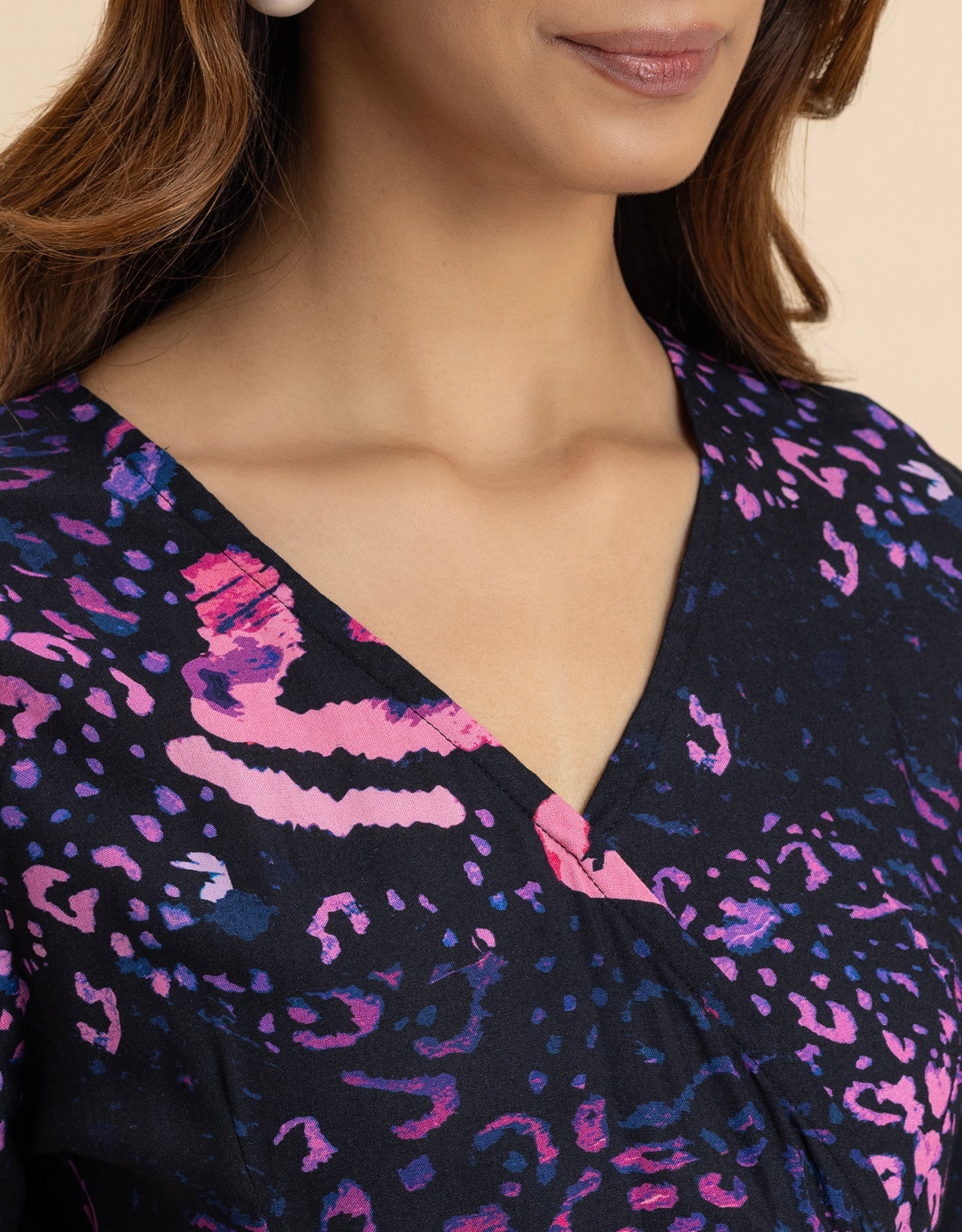 Elegant V-Neck Peplum Summer Top For Women