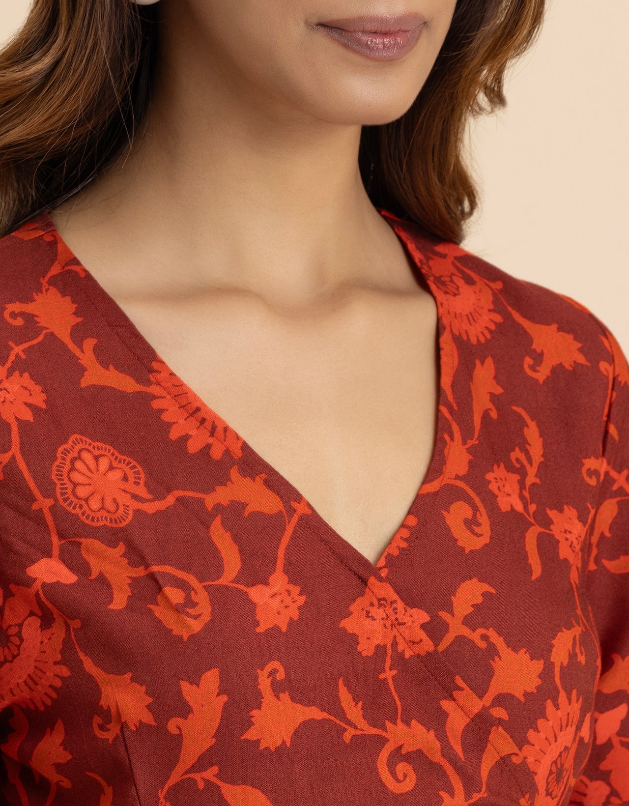 Elegant V-Neck Peplum Summer Top For Women