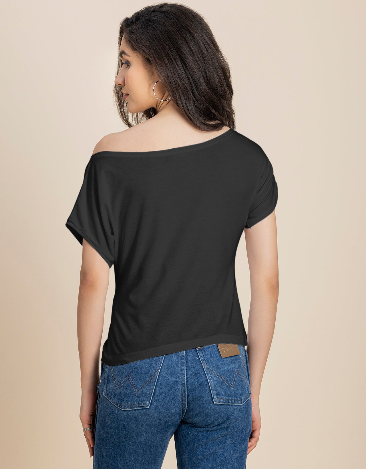 One Shoulder Tshirt Short Sleeve Top