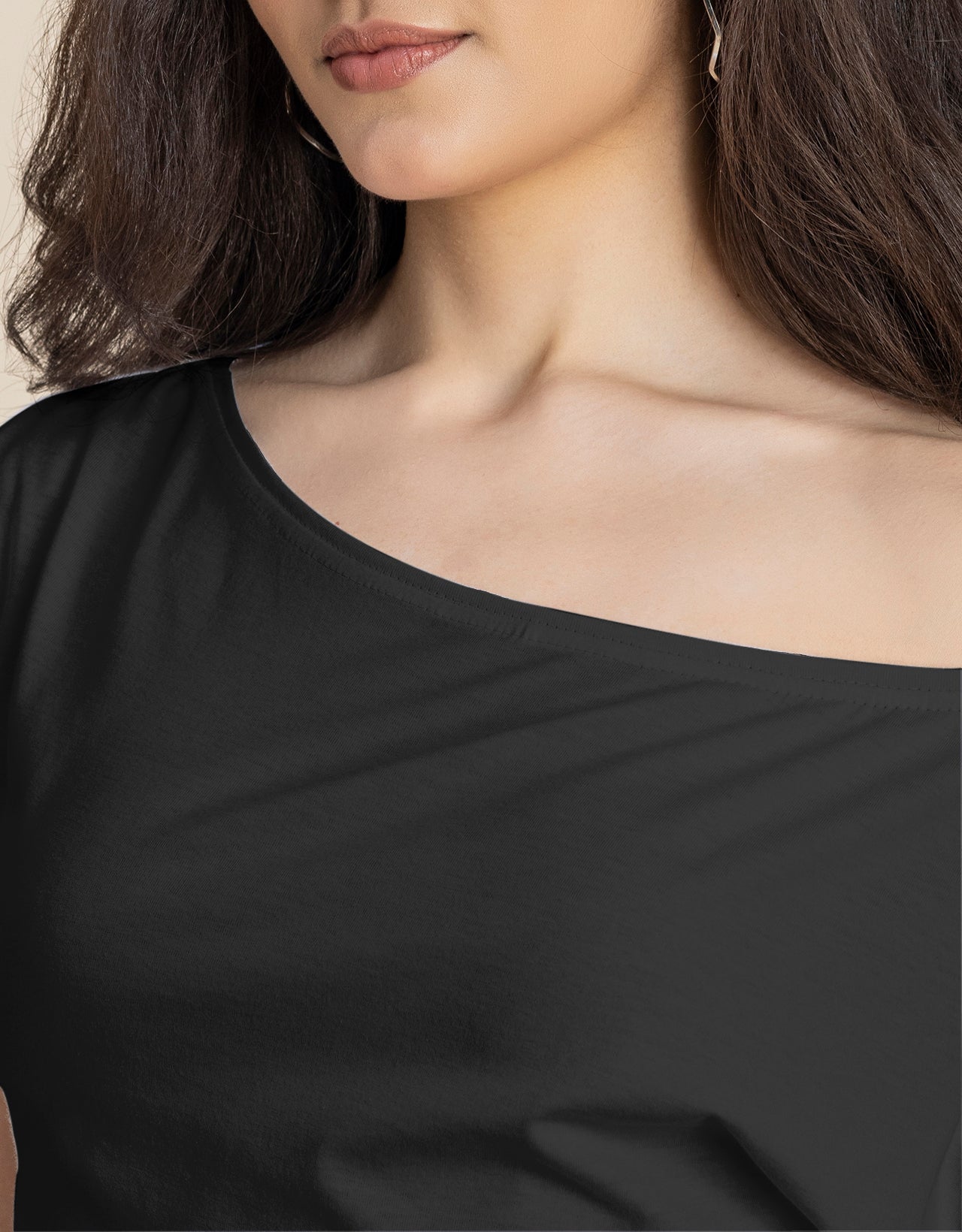 One Shoulder Tshirt Short Sleeve Top
