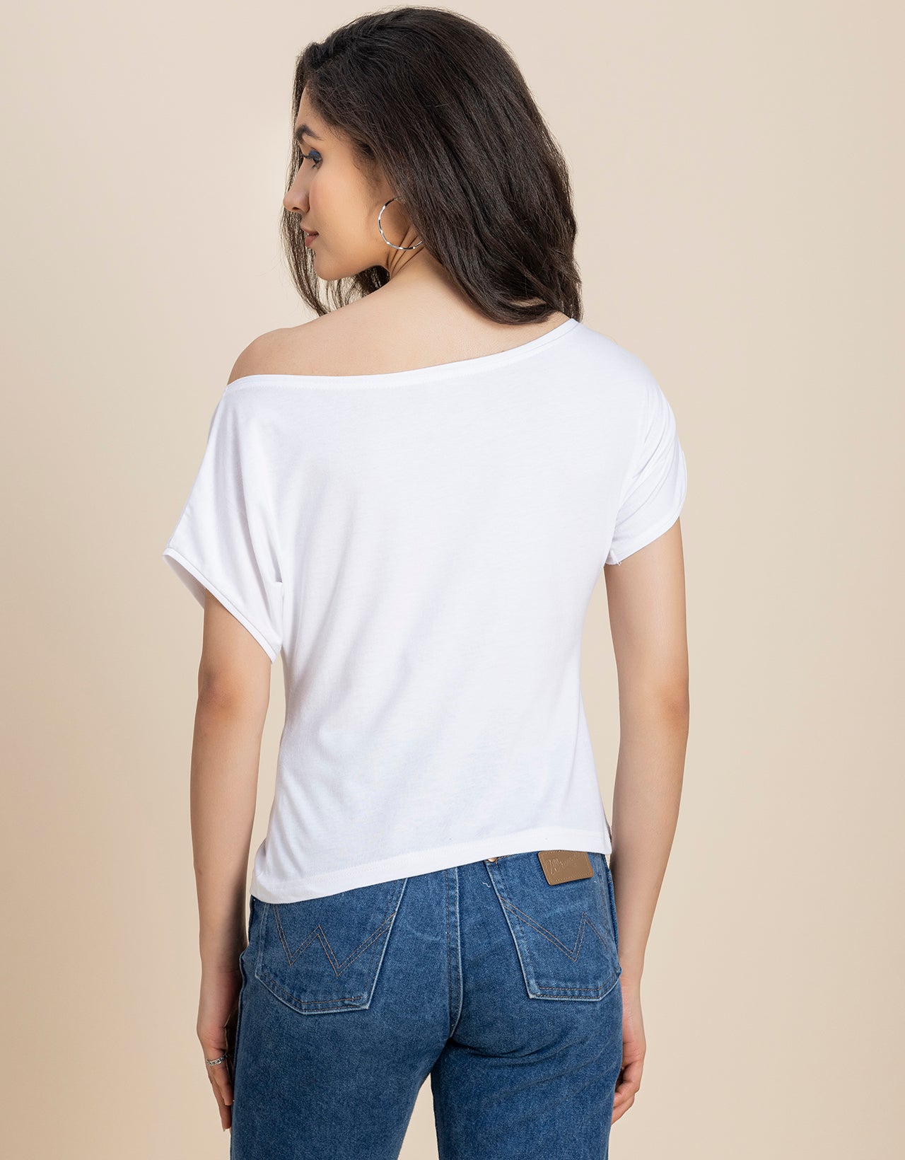 One Shoulder Tshirt Short Sleeve Top