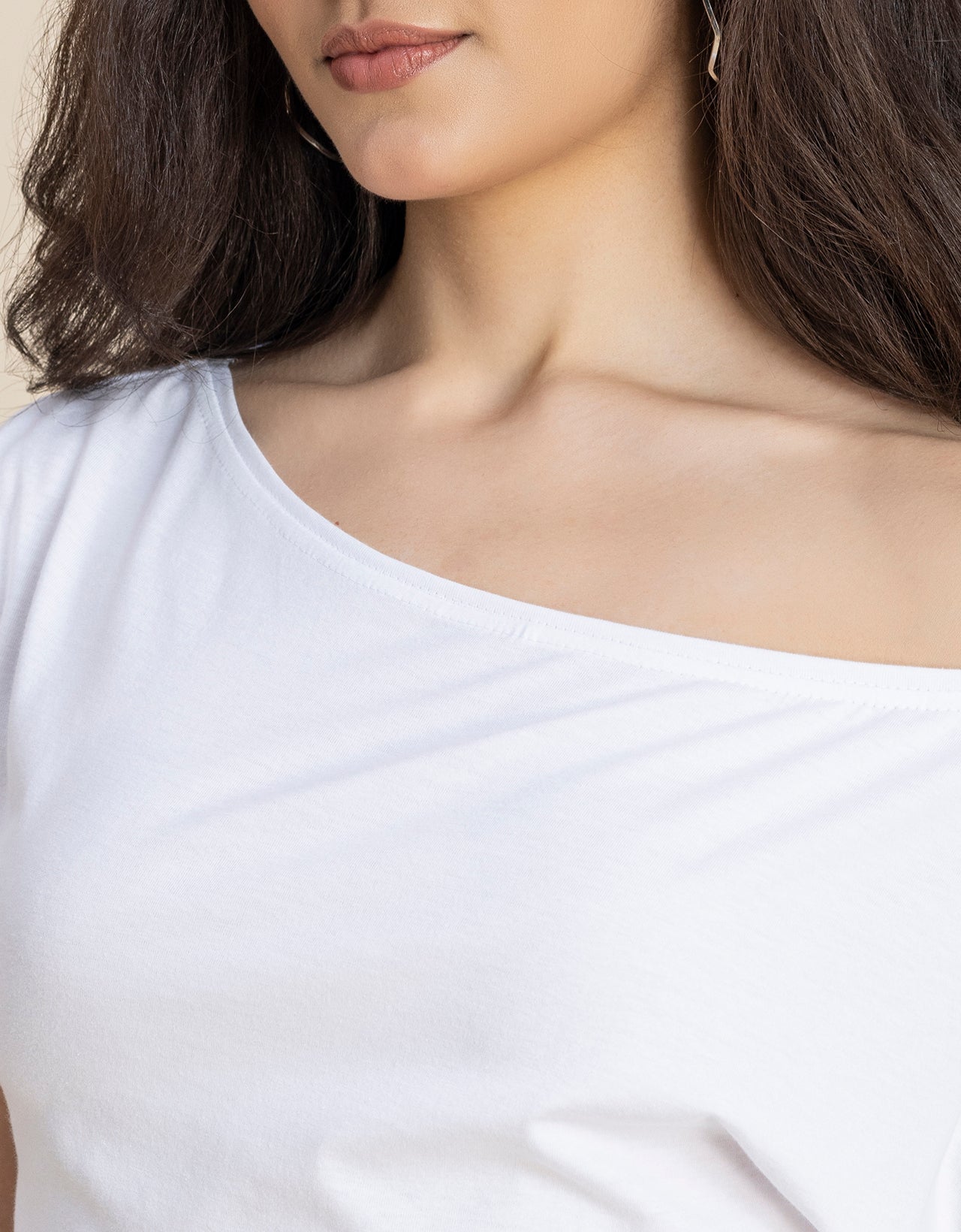 One Shoulder Tshirt Short Sleeve Top
