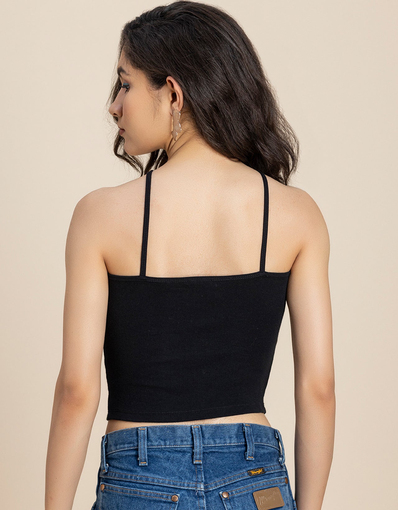 Casual Halter Neck Crop Top For Women