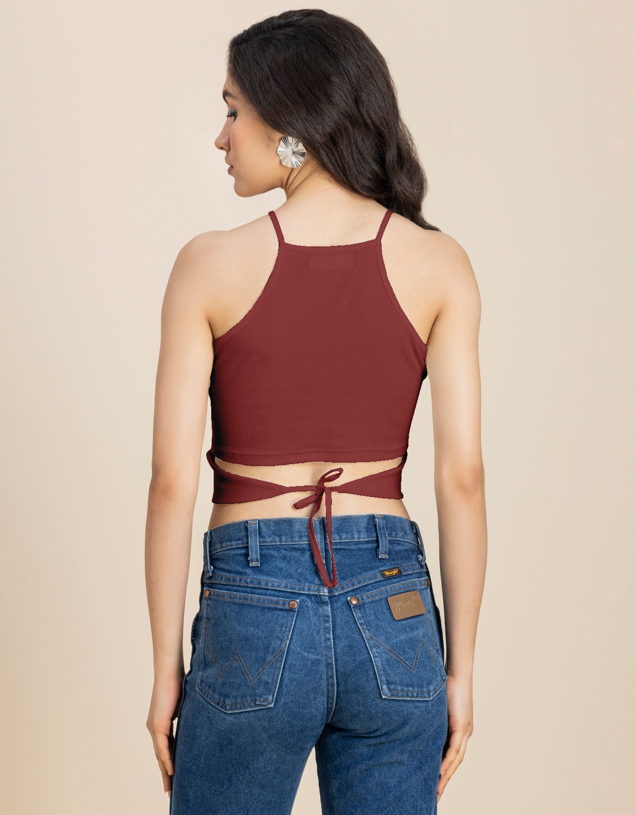 Women Casuals Sporty Crop Sleeveless Top