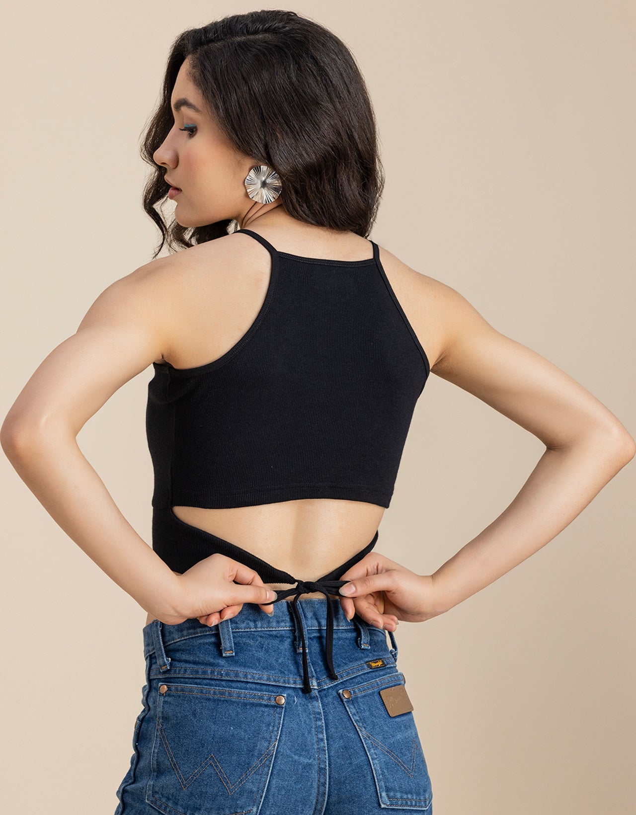 Women Casuals Sporty Crop Sleeveless Top