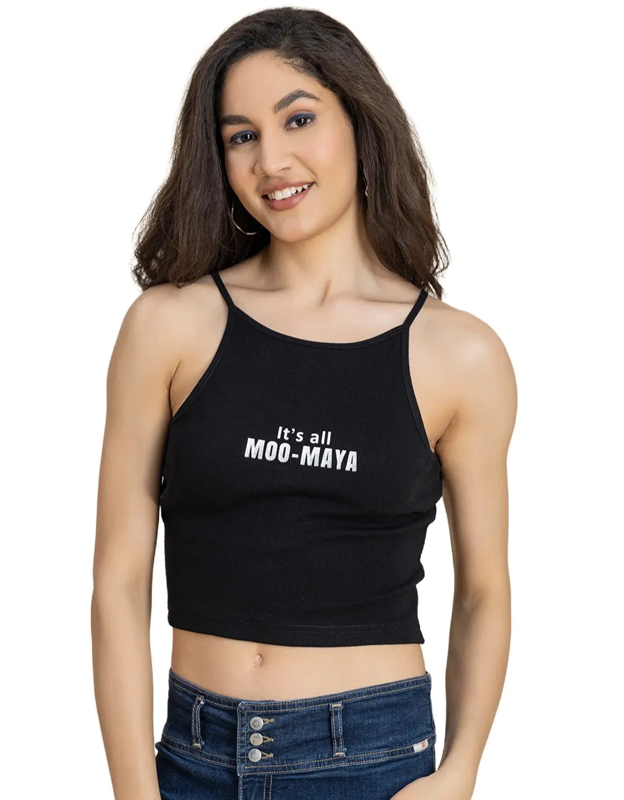 Casuals, Round Neck Crop Women Top