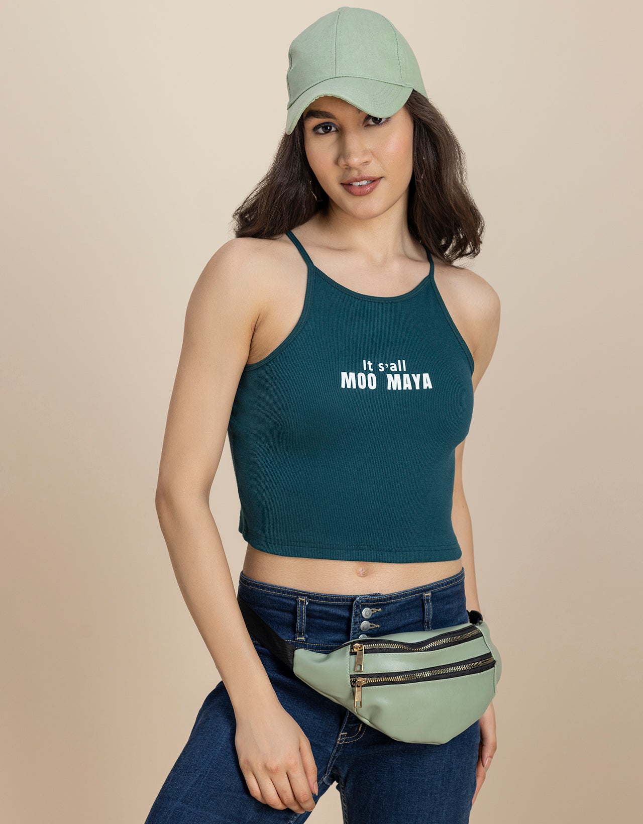 Casuals, Round Neck Crop Women Top