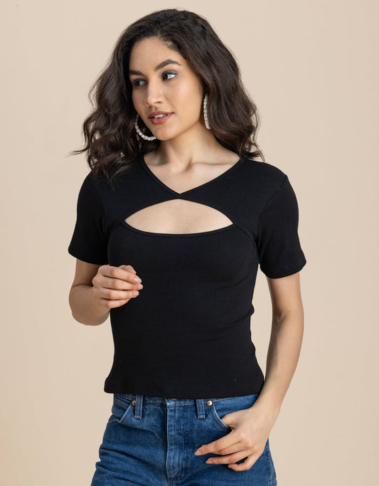 Casuals, Women Knit Ribbed Top