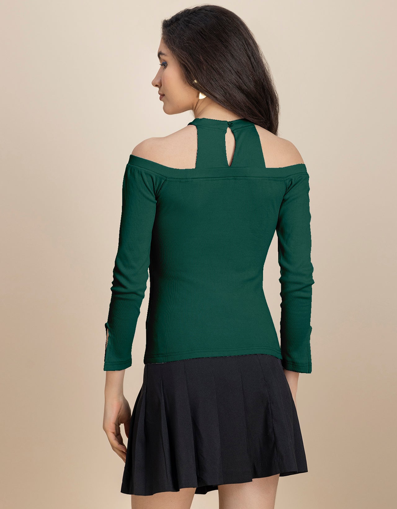 Women Casuals Cold Shoulder Top