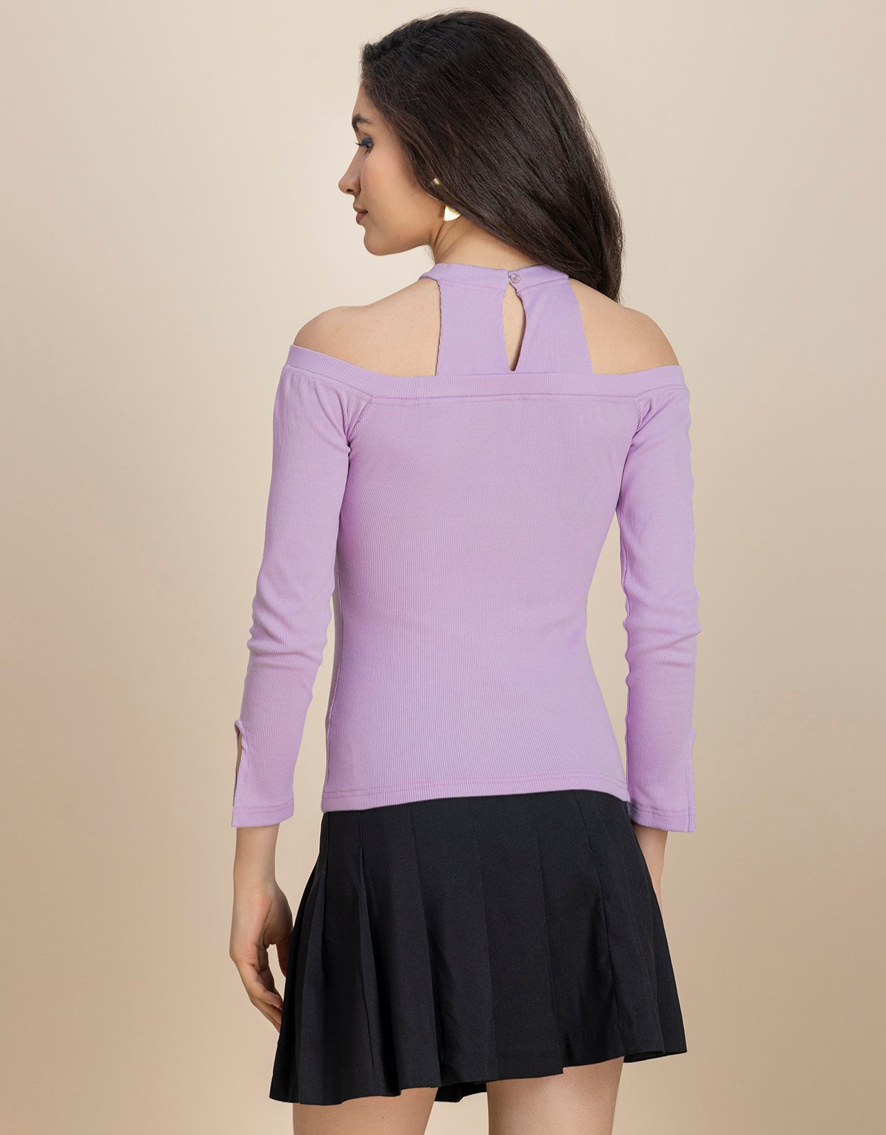 Women Casuals Cold Shoulder Top