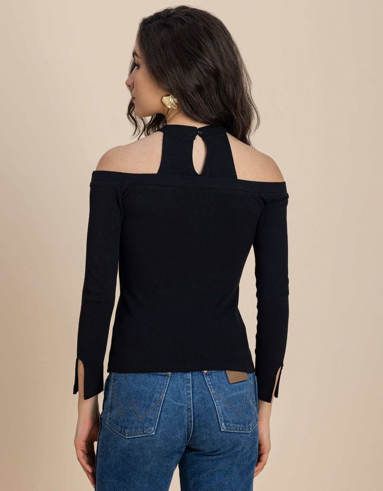 Women Casuals Cold Shoulder Top
