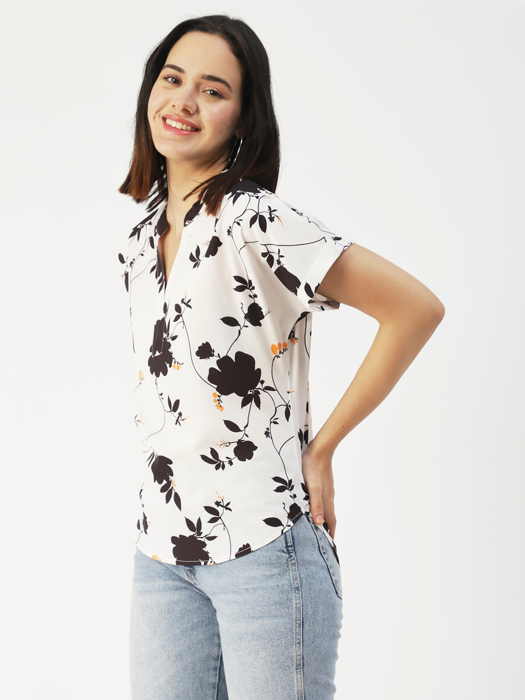 V-Neck Short Sleeve Top