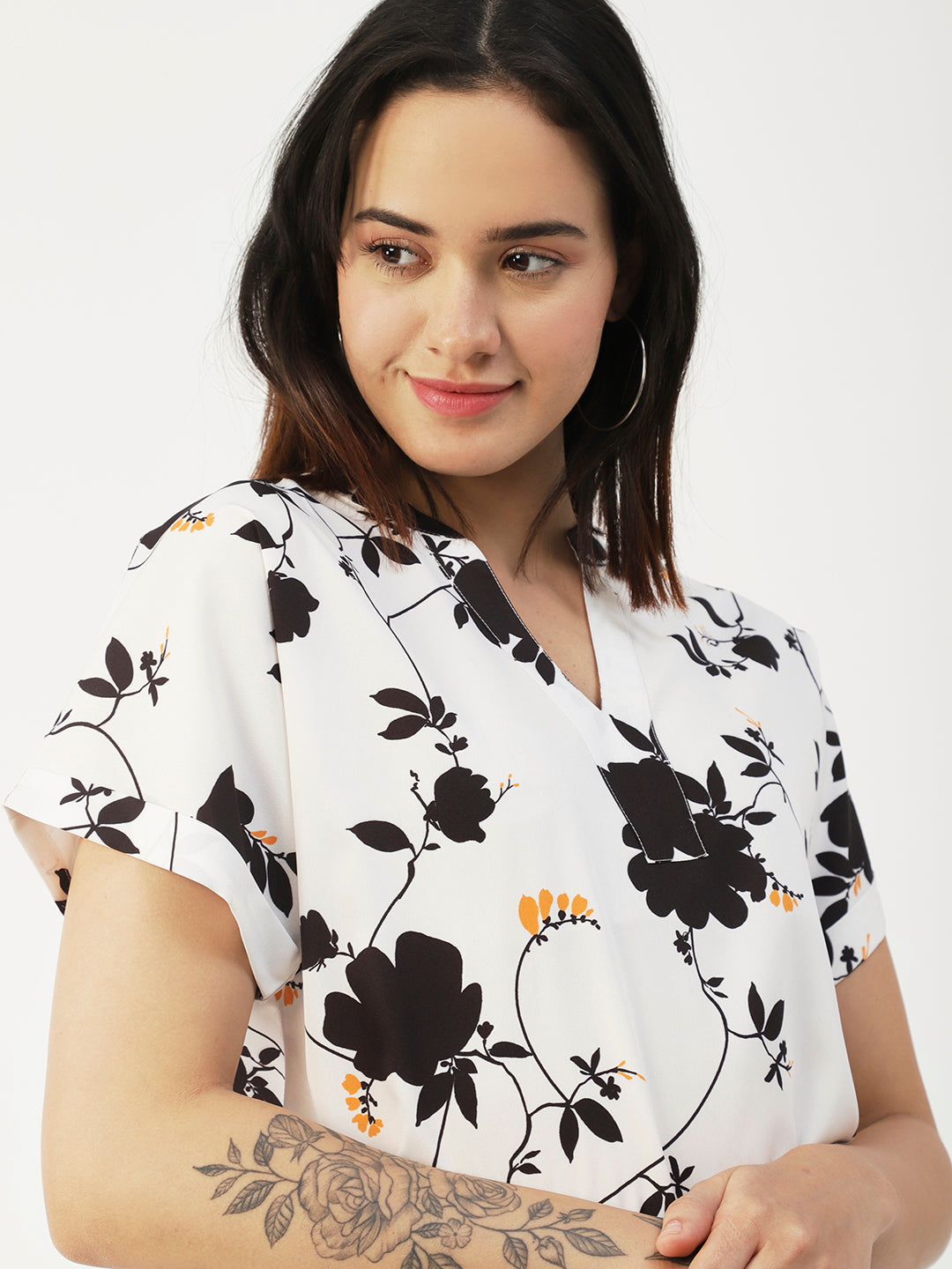 V-Neck Short Sleeve Top