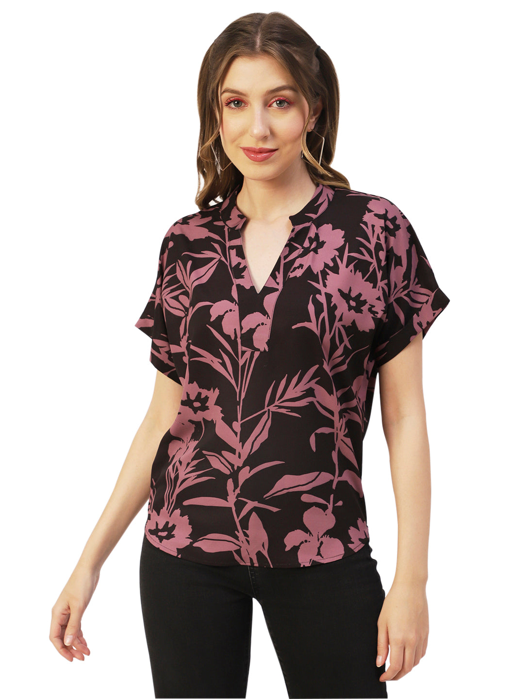 V-Neck Short Sleeve Top