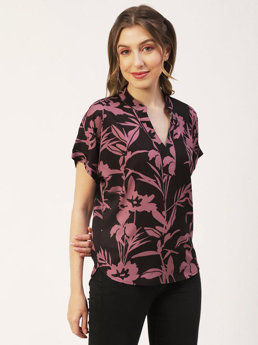 V-Neck Short Sleeve Top