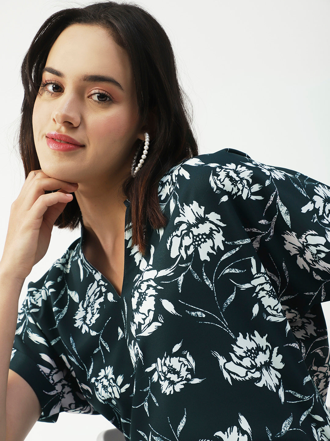 V-Neck Short Sleeve Top