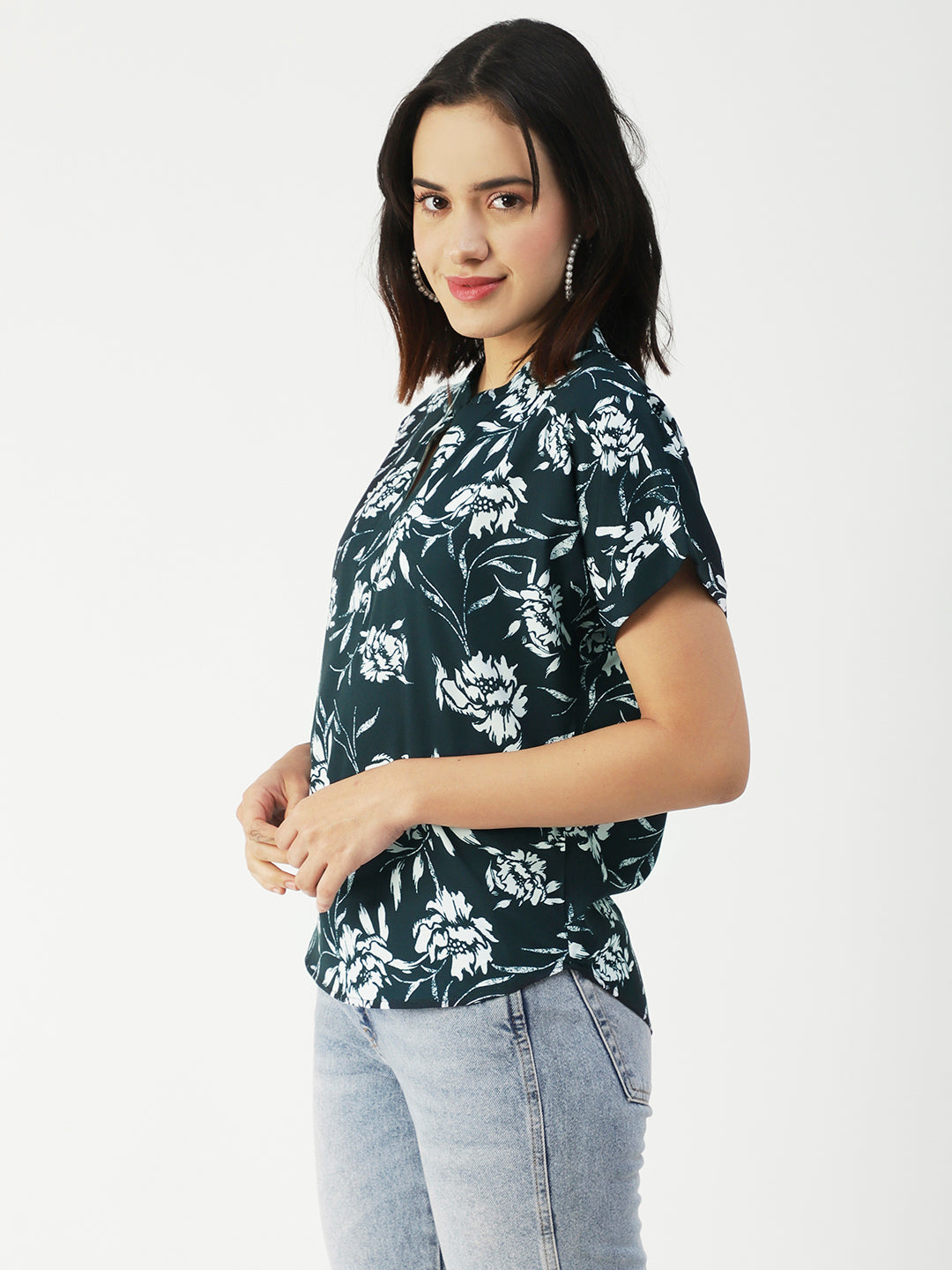 V-Neck Short Sleeve Top