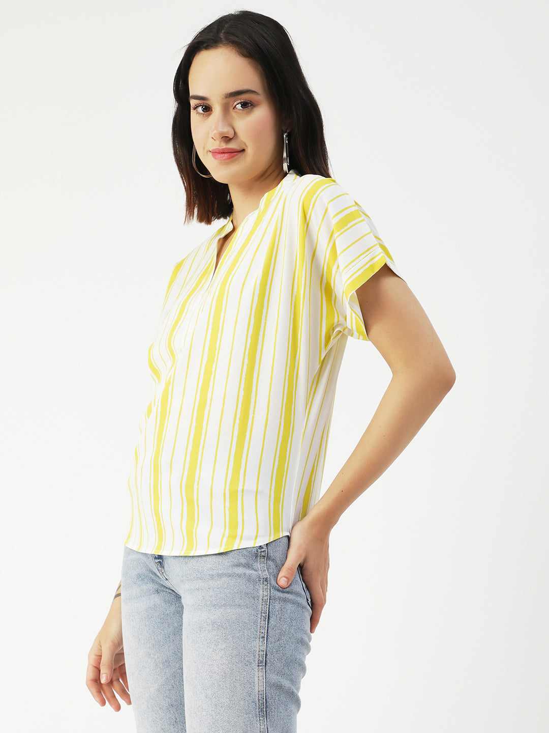 V-Neck Short Sleeve Top