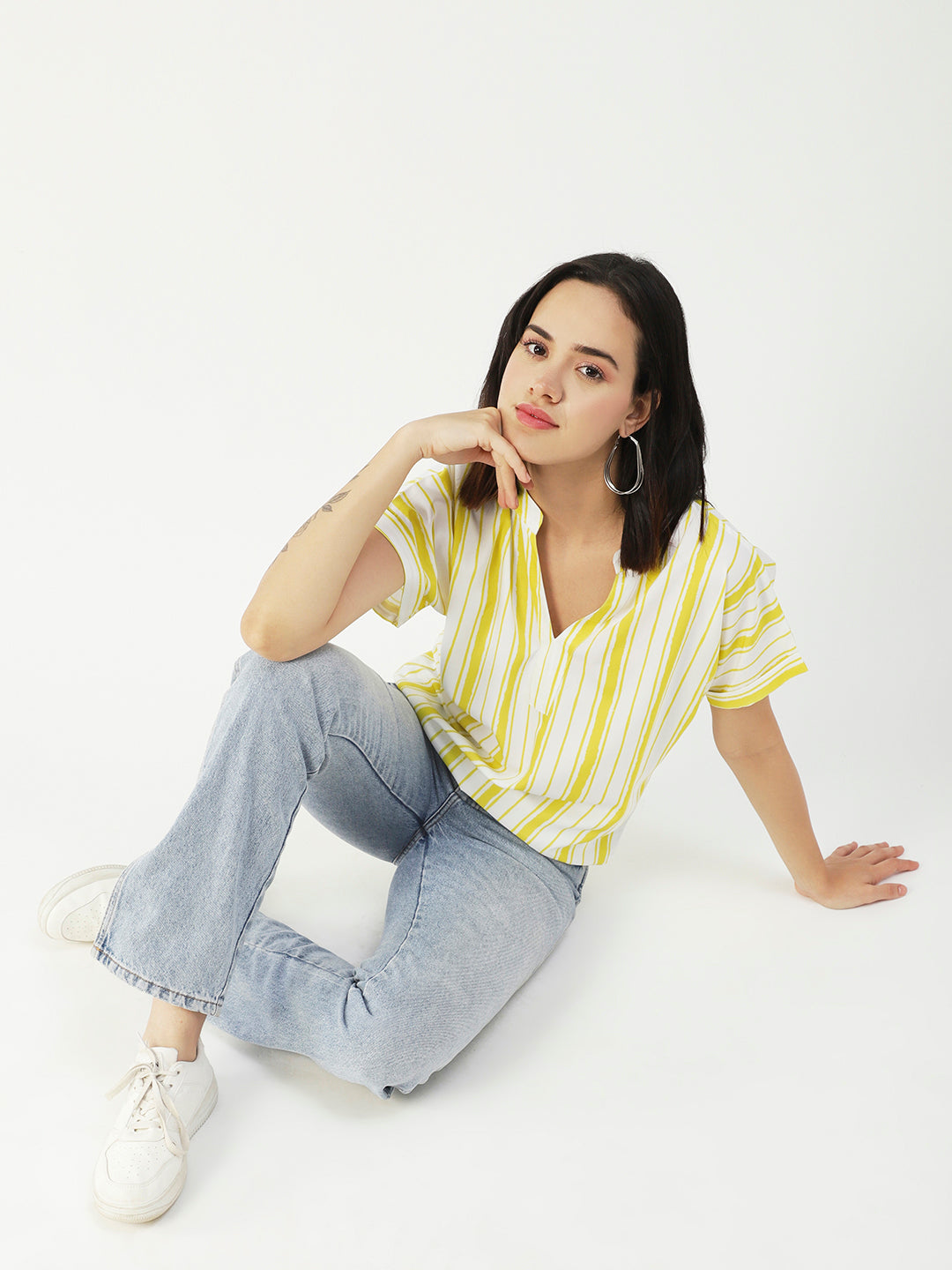 V-Neck Short Sleeve Top