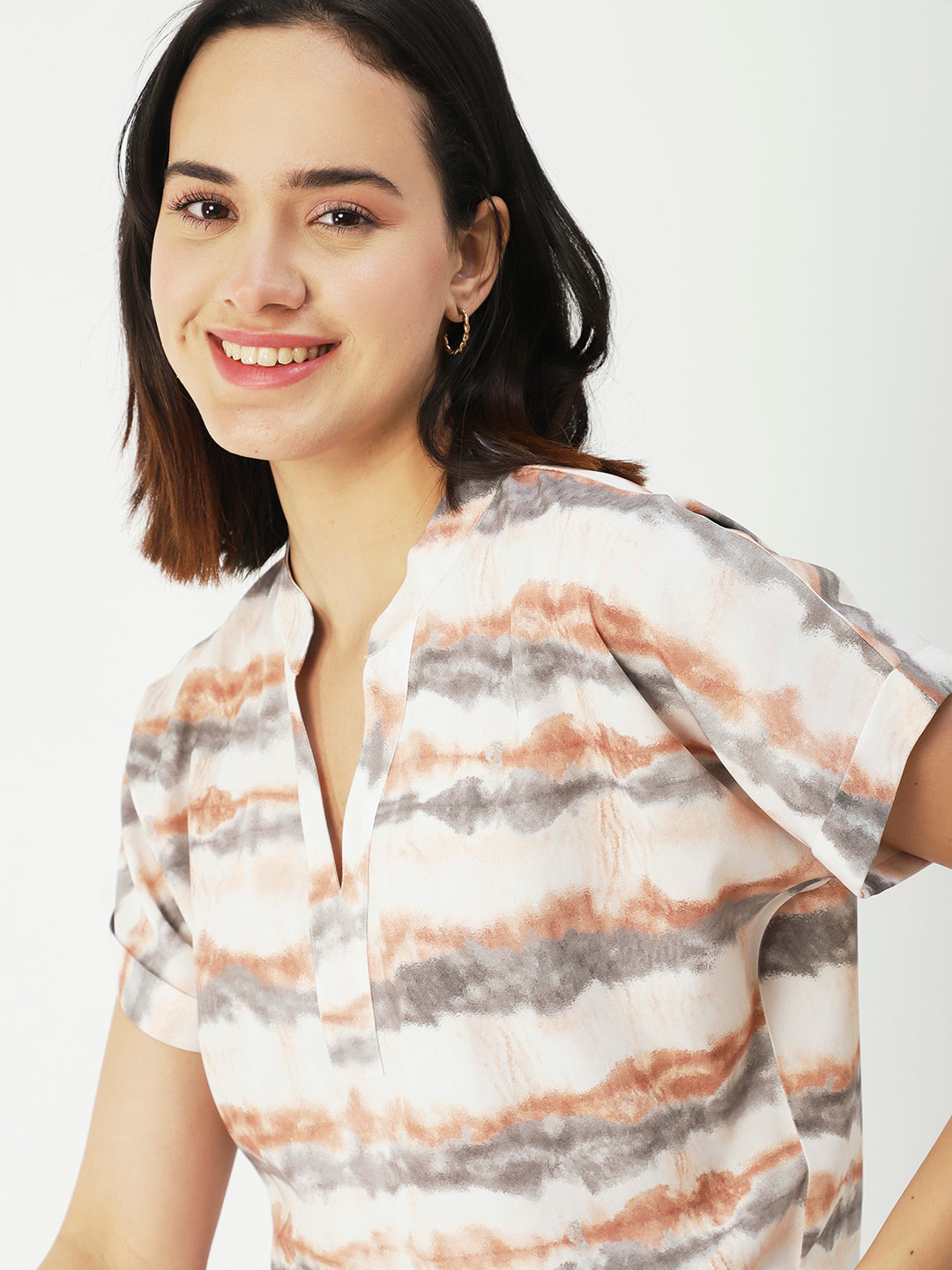 V-Neck Short Sleeve Top
