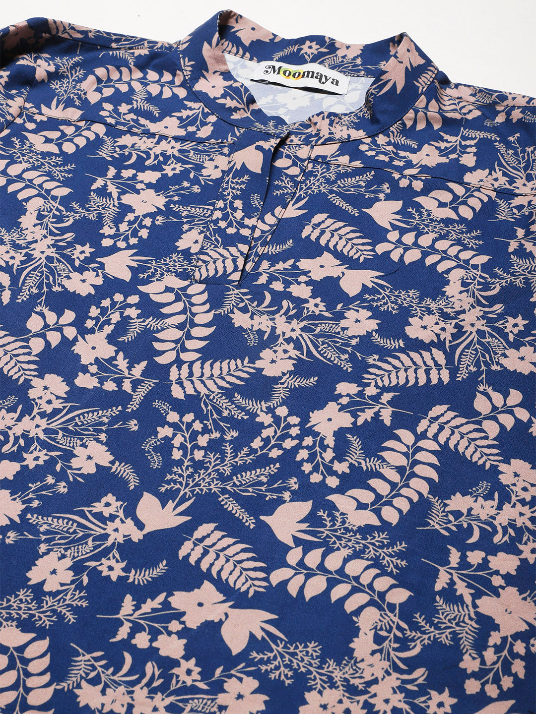 Printed Mandarin Formal Top