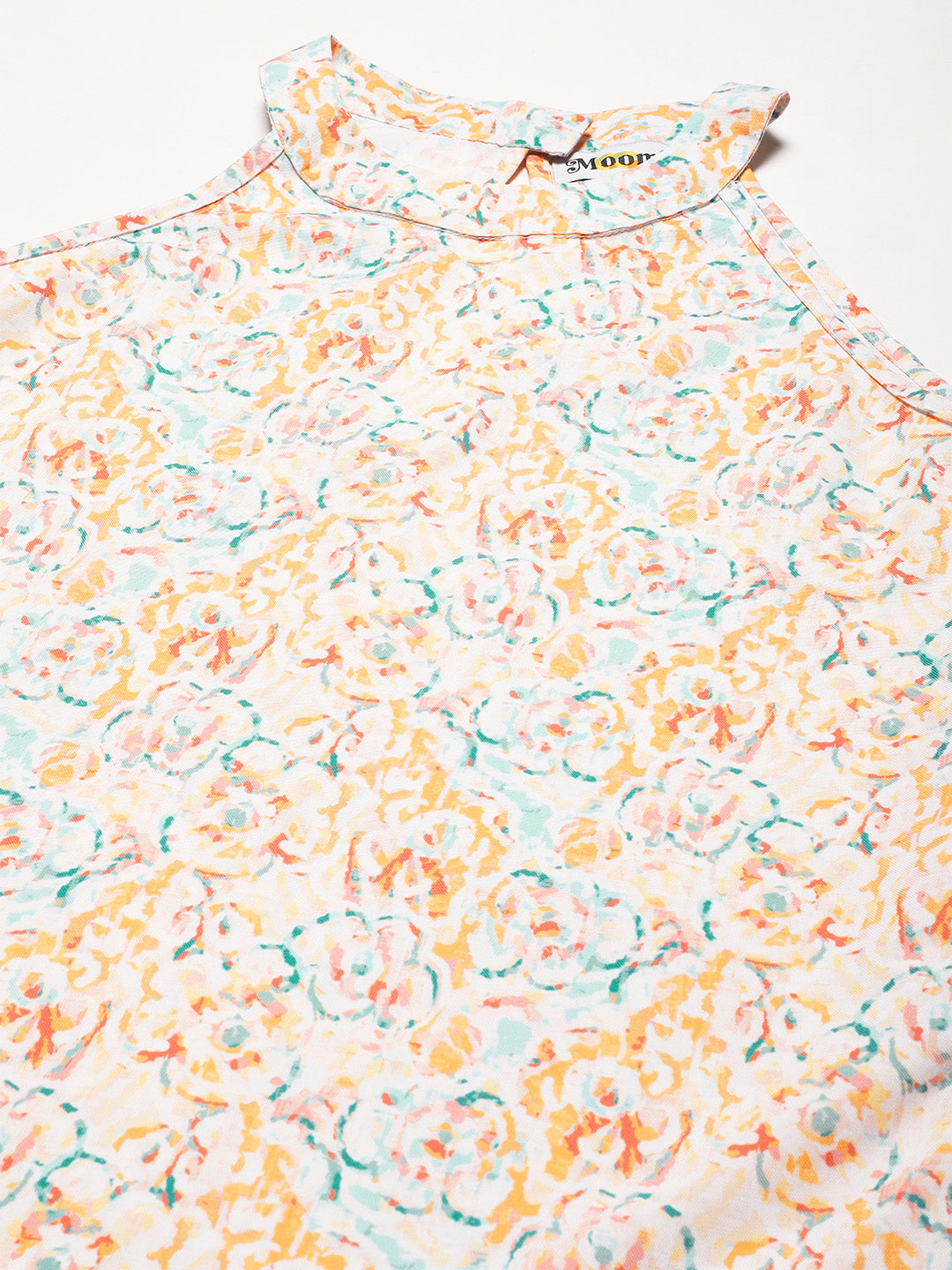 Printed Styled Back Top
