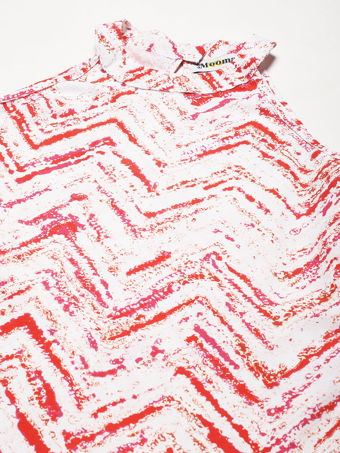 Printed Styled Back Top