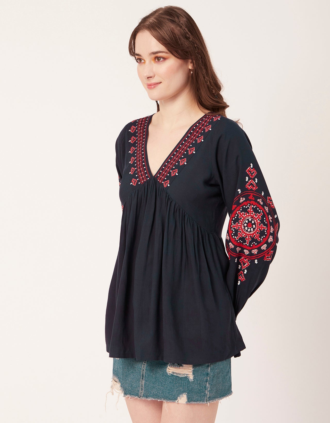 V-Neck Rayon Summer Top