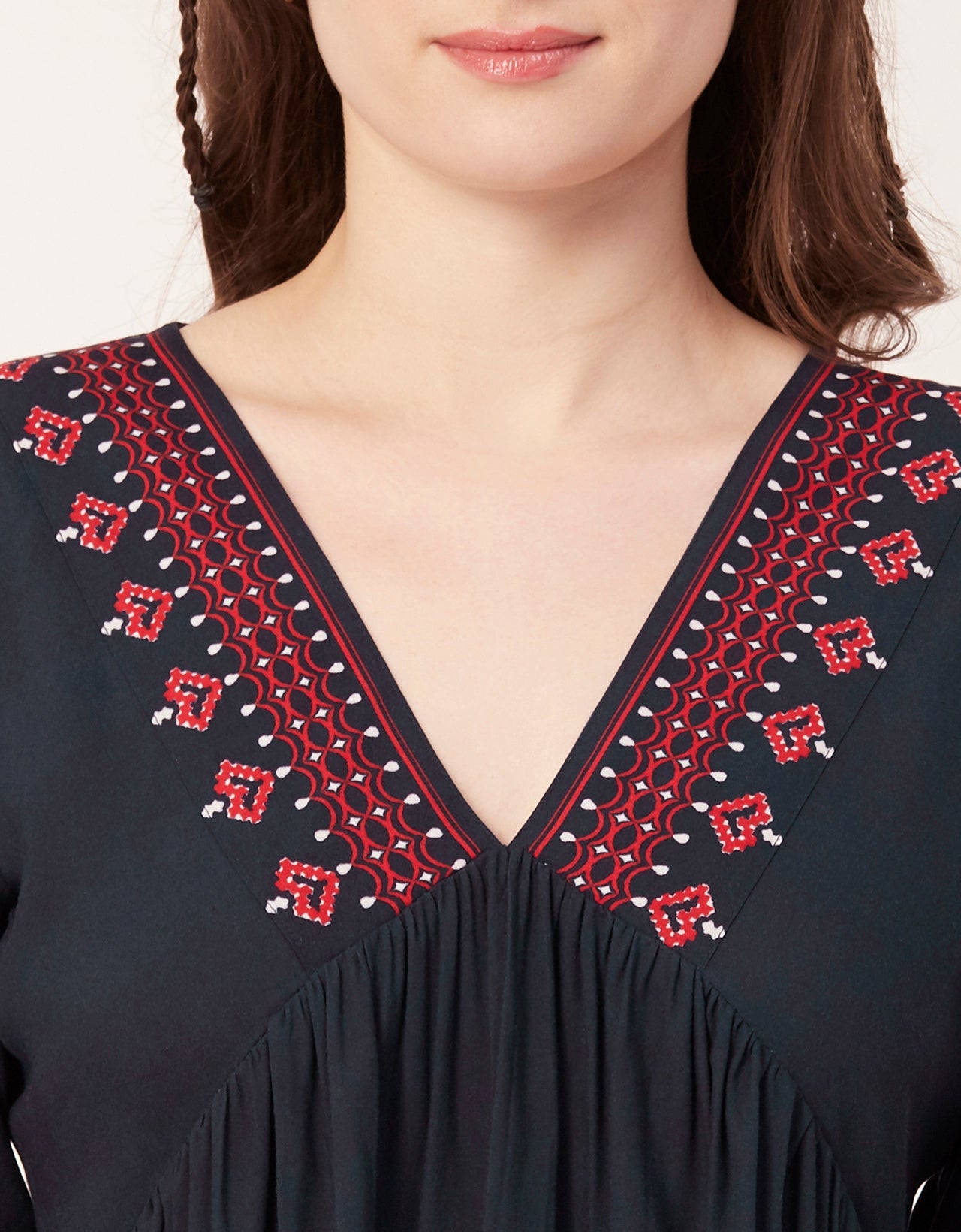 V-Neck Rayon Summer Top