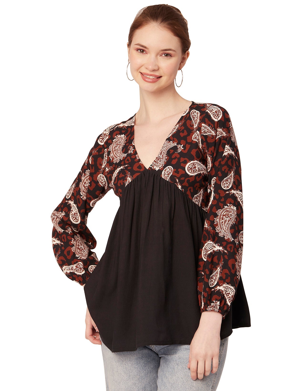 V-Neck Rayon Summer Top