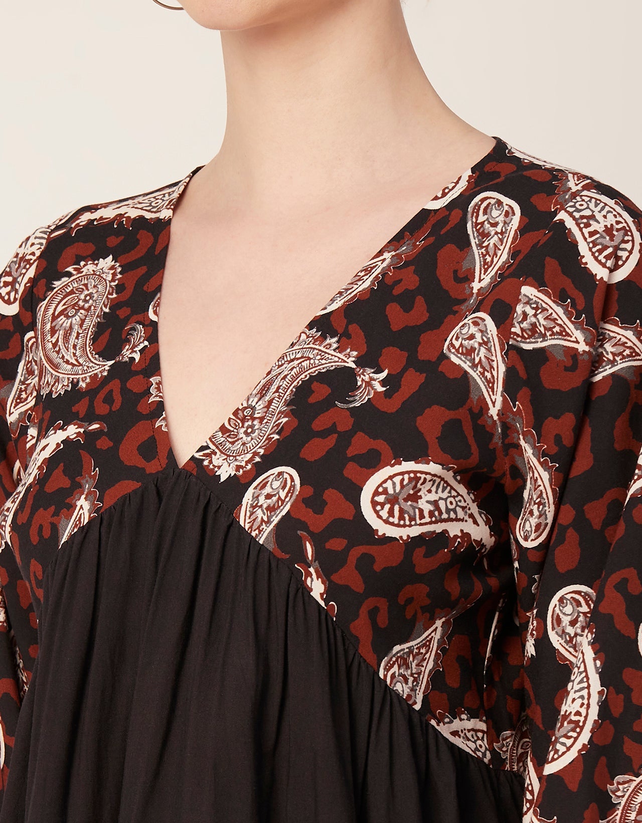 V-Neck Rayon Summer Top